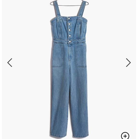 Madewell Stitched Strap Denim Jumpsuit - Picture 2 of 3